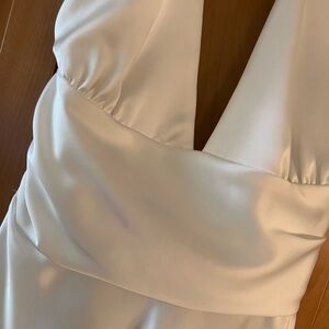 Zara White Satin Top